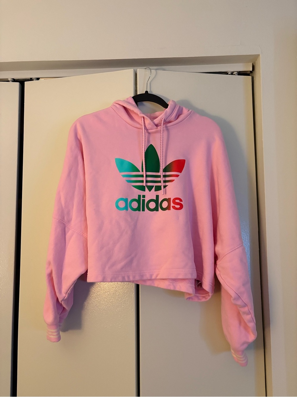Adidas Adicolor 70s Loose Fit Cropped Hoodie